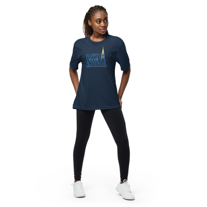 Happily Ever Activewear Promo Unisex performance crew neck t-shirt