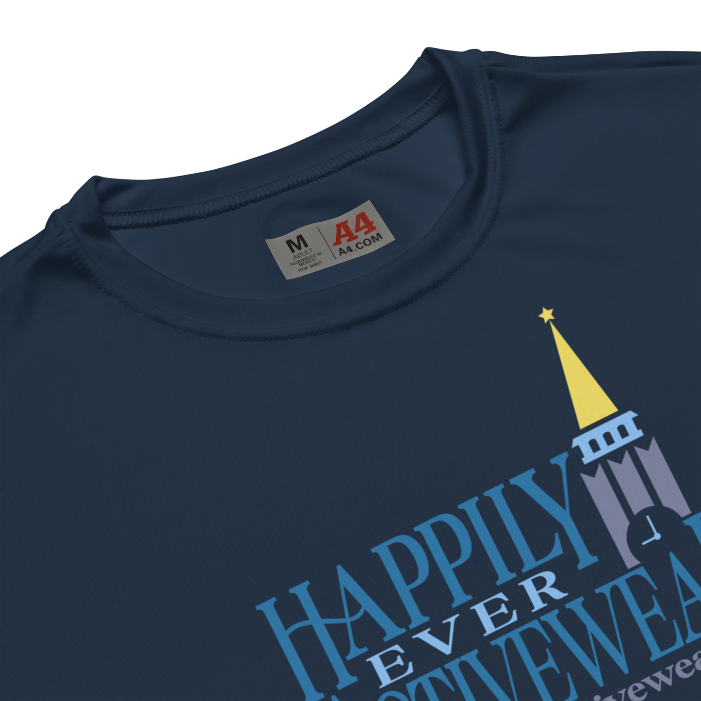 Happily Ever Activewear Promo Unisex performance crew neck t-shirt