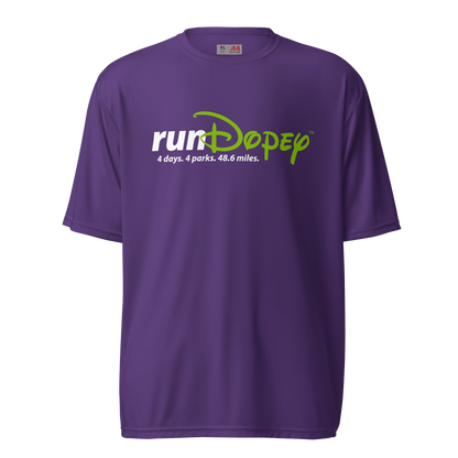 runDopey™ Unisex A4 performance crew neck t-shirt