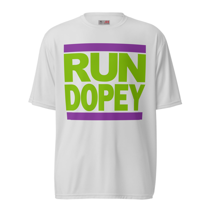 Run Dopey Old Skool Unisex A4 performance crew neck t-shirt