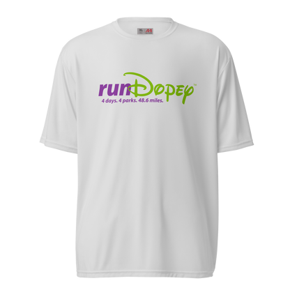 runDopey™ Unisex A4 performance crew neck t-shirt