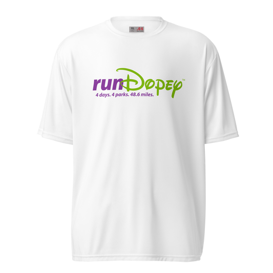 runDopey™ Unisex A4 performance crew neck t-shirt