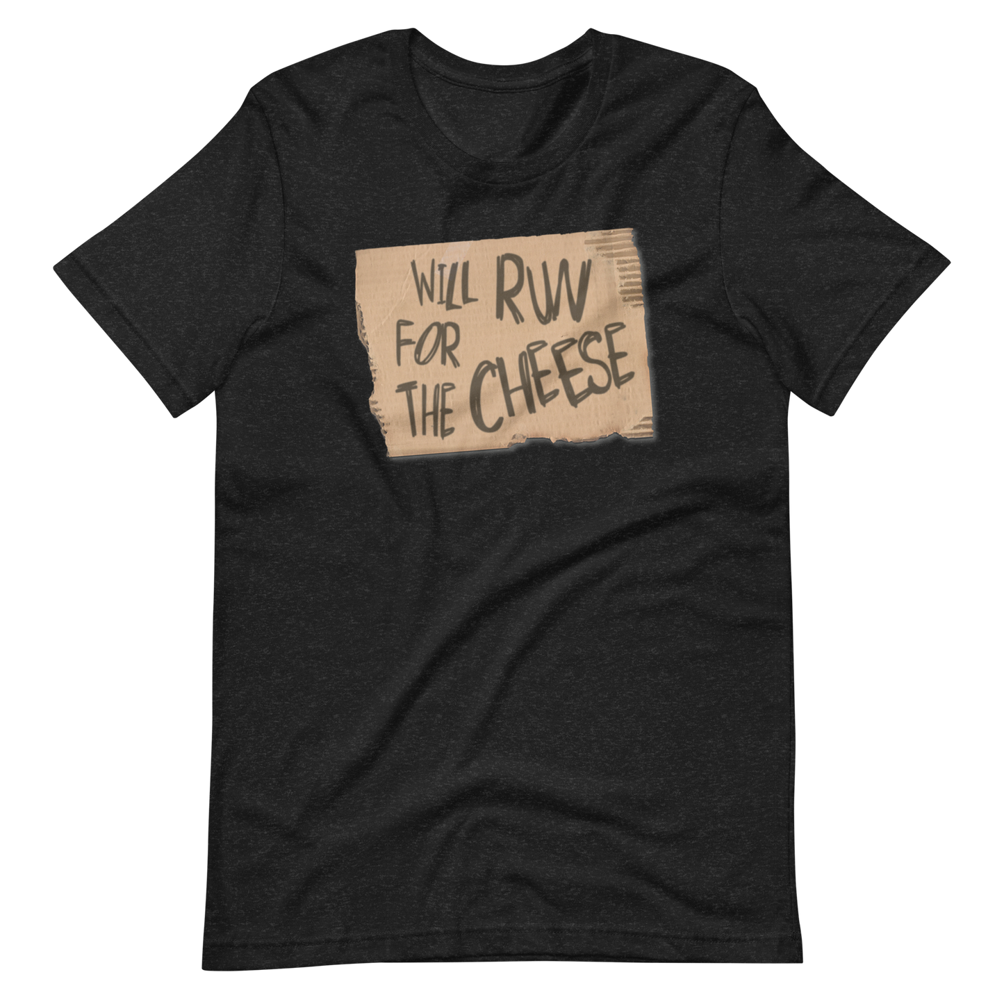 Will Run For The CHEESE - runTheParks - Bella+Canvas Unisex Staple T-Shirt