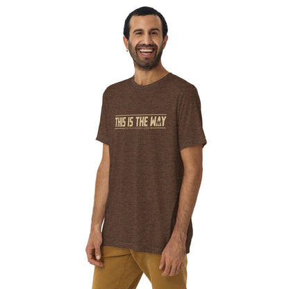 This Is The Way (To The Finish Line) Bella + Canvas Tri-Blend Unisex t-shirt