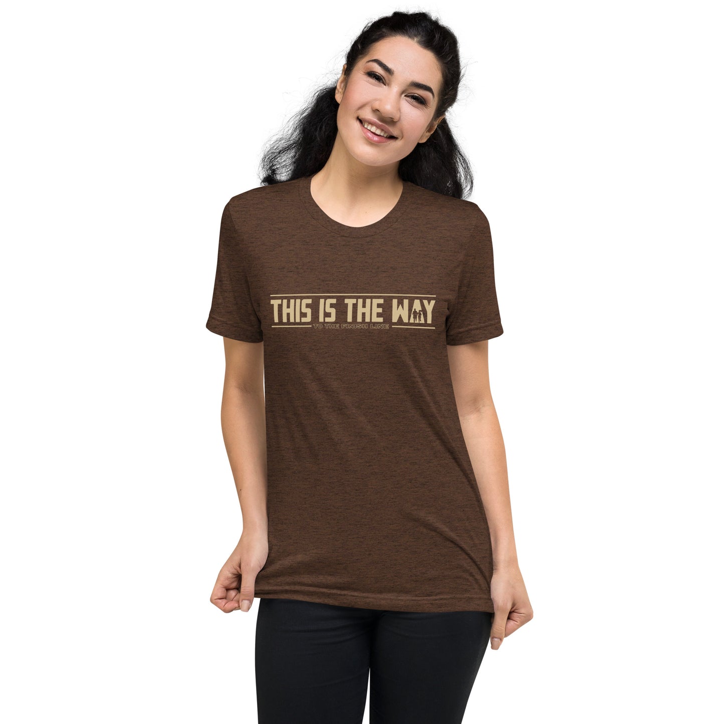 This Is The Way (To The Finish Line) Bella + Canvas Tri-Blend Unisex t-shirt