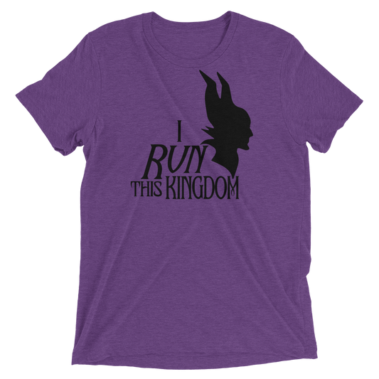 I RUN This Kingdom - Maleficent inspired - Bella + Canvas Tri-blend Unisex Short sleeve t-shirt