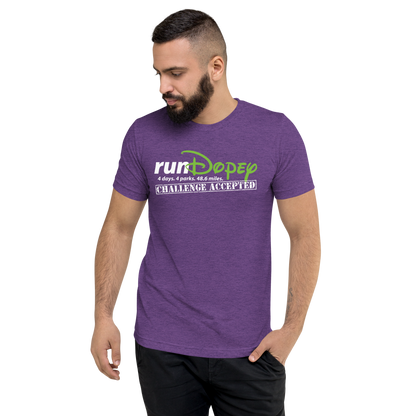 runDopey™ - Challenge Accepted - THE ORIGINAL - Bella+Canvas TriBlend Unisex Short sleeve t-shirt