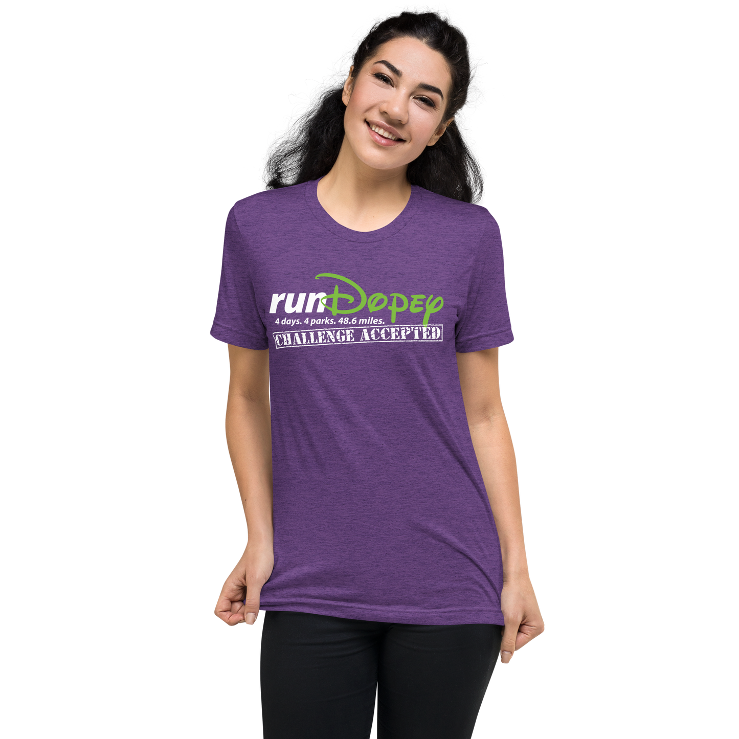 runDopey™ - Challenge Accepted - THE ORIGINAL - Bella+Canvas TriBlend Unisex Short sleeve t-shirt