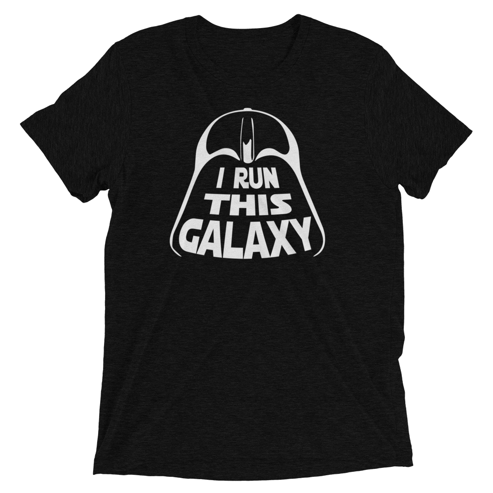 I RUN This Galaxy - Darth Vader Inspired - Bella + Canvas 3413 Tri-blend Unisex Short sleeve t-shirt