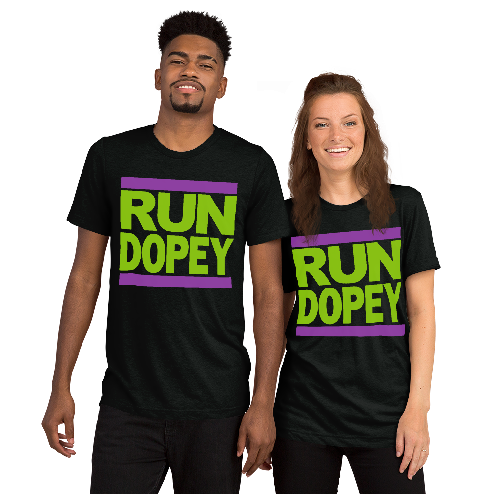 RUN DOPEY - Old Skool - Bella+Canvas Unisex TriBlend Short sleeve t-shirt