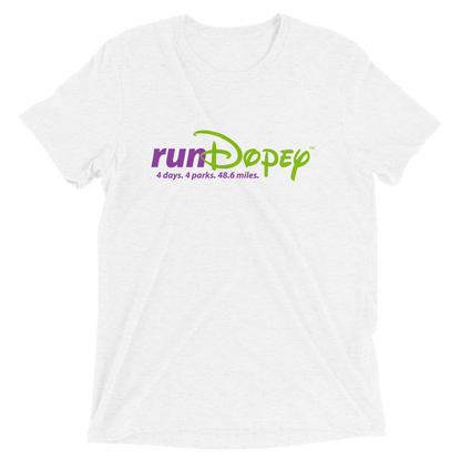 runDopey™ Unisex Tri-Blend Bella+Canvas t-shirt