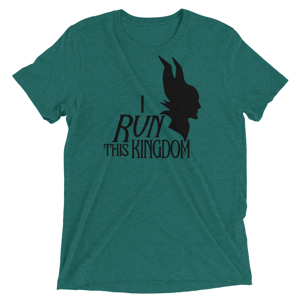 I RUN This Kingdom - Maleficent inspired - Bella + Canvas Tri-blend Unisex Short sleeve t-shirt