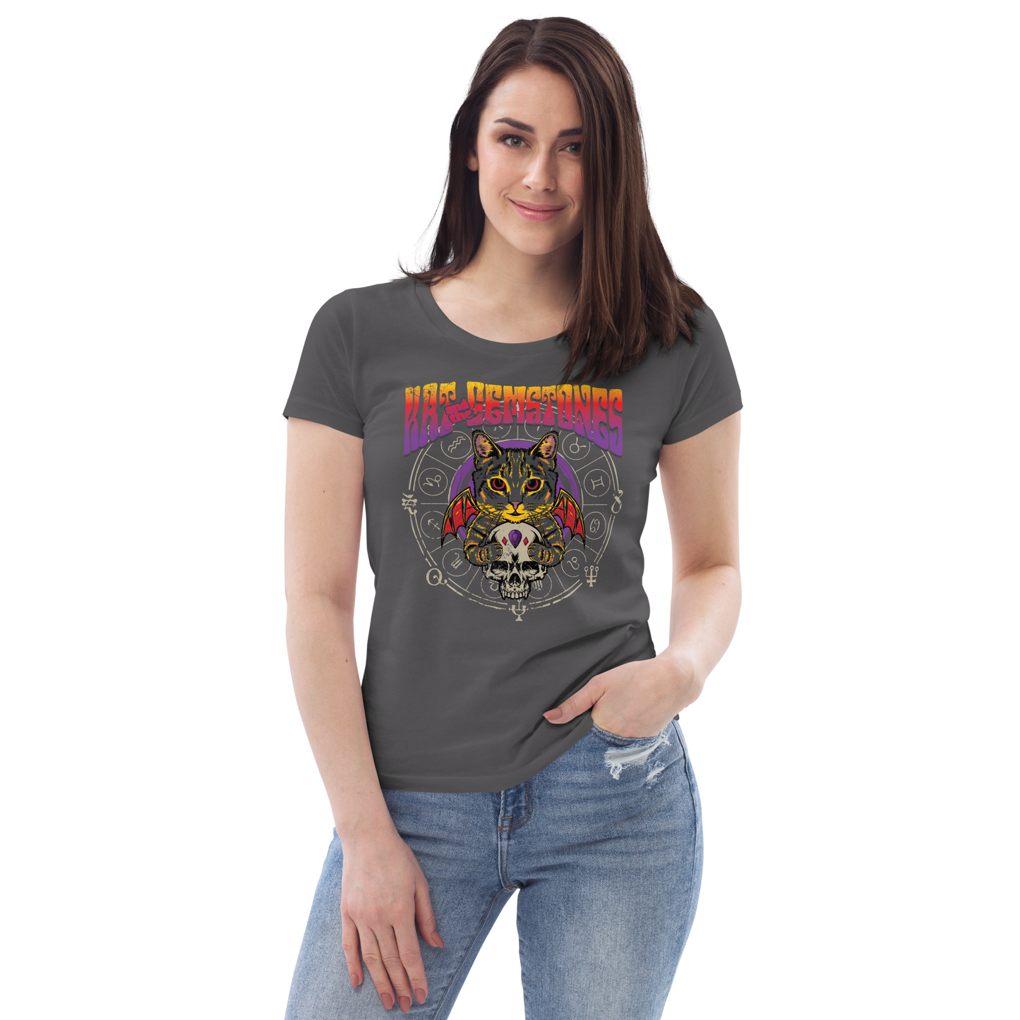 Kat and the Gemstones Women's fitted eco tee