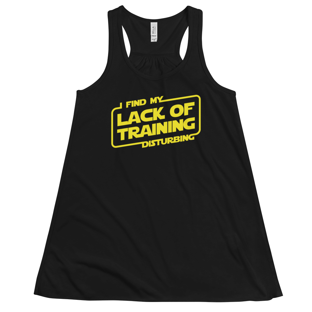 I Find My Lack Of Training Disturbing - Darth Vader Inspired - Bella + Canvas 8800 Women's Flowy Racerback Tank