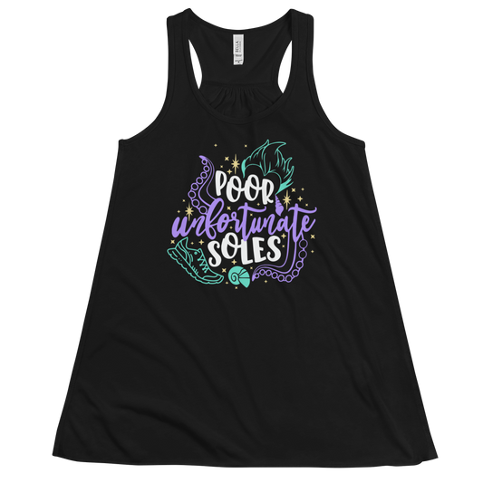 Poor Unfortunate SOLES - Ursula Inspired - Bella+Canvas Women's Flowy Racerback Tank