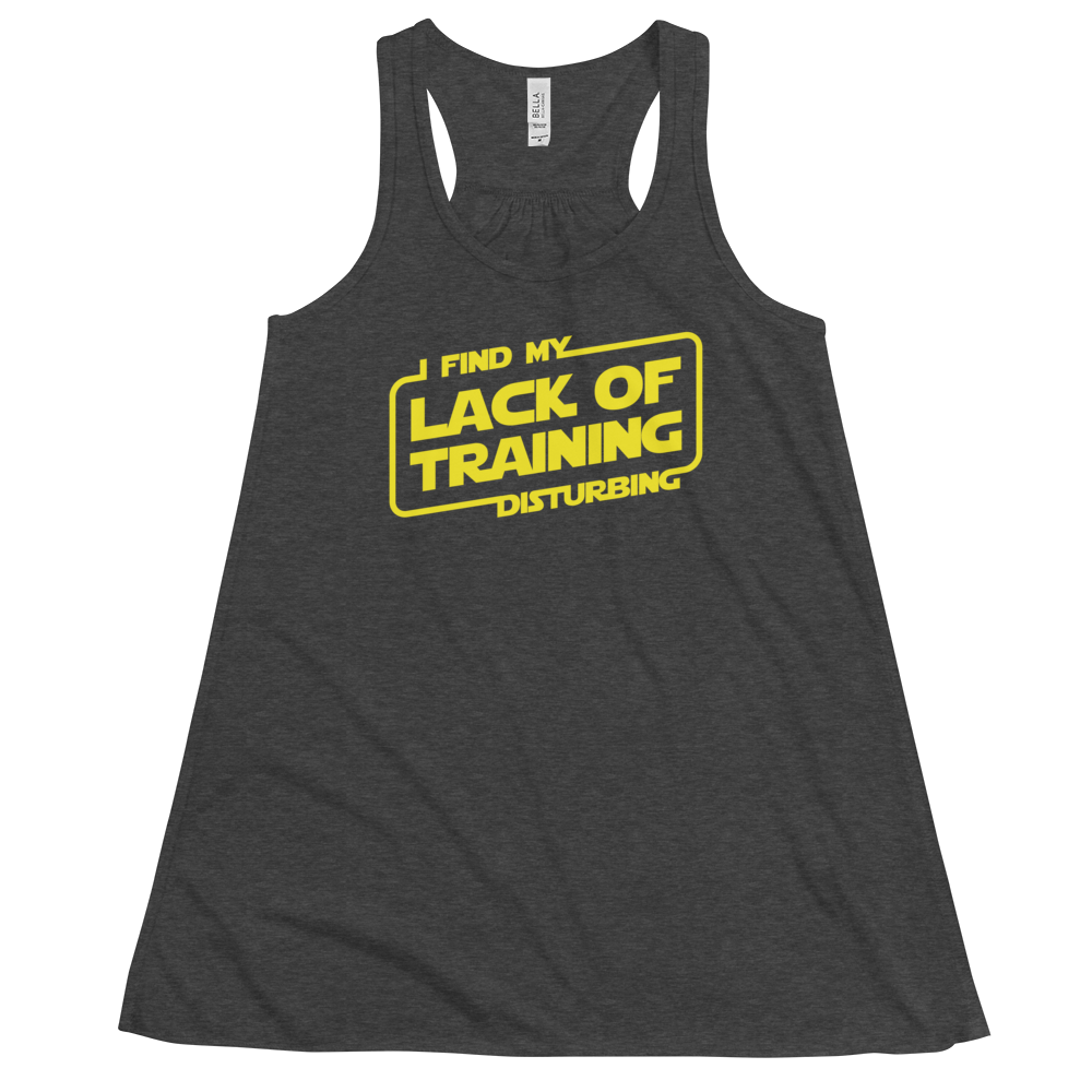 I Find My Lack Of Training Disturbing - Darth Vader Inspired - Bella + Canvas 8800 Women's Flowy Racerback Tank