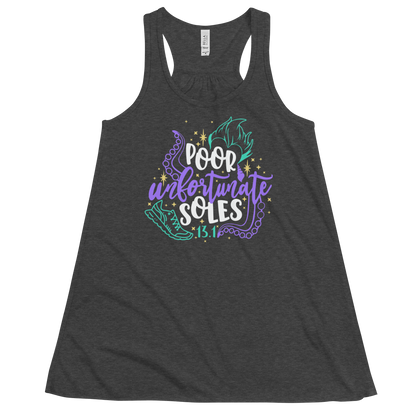 Poor Unfortunate SOLES - Ursula Inspired - 13.1 - Bella+Canvas Women's Flowy Racerback Tank