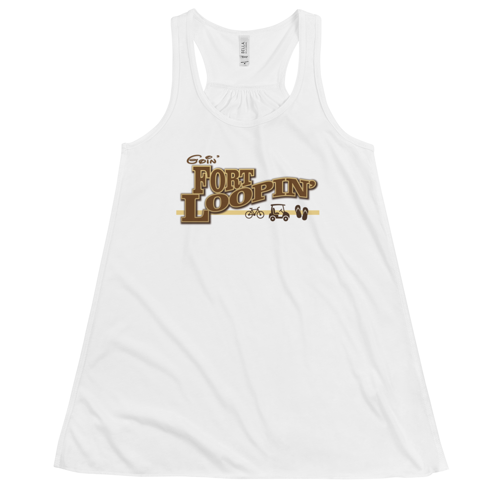 Goin' Fort Loopin' - Fort Wilderness - Bella+Canvas Women's Flowy Racerback Tank