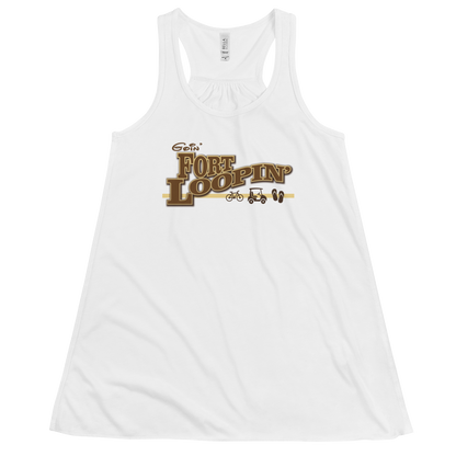 Goin' Fort Loopin' - Fort Wilderness - Bella+Canvas Women's Flowy Racerback Tank