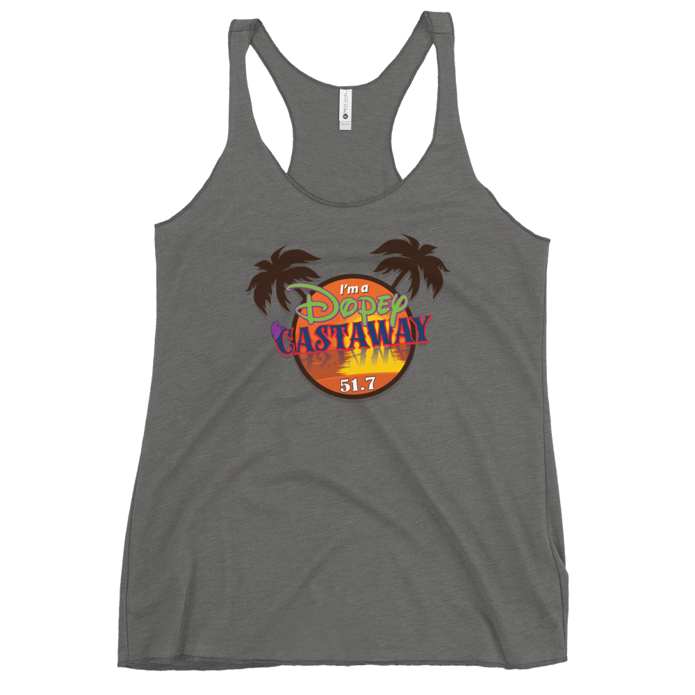 Dopey Castaway - Next Level Apparel Women's Racerback Tank