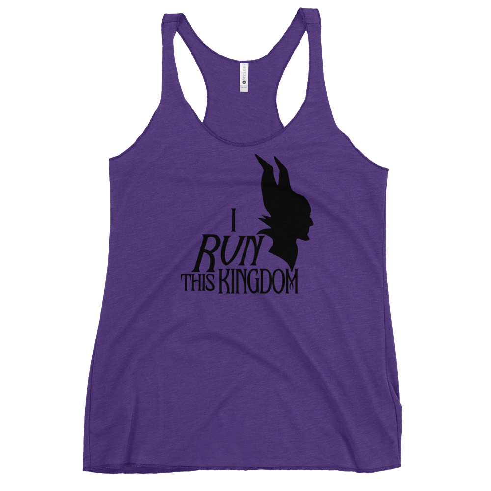 Maleficent Inspired - I Run This Kingdom - Next Level Women's Racerback Tank