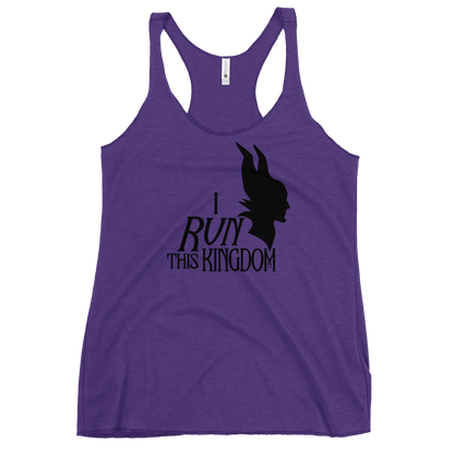 Maleficent Inspired - I Run This Kingdom - Next Level Women's Racerback Tank