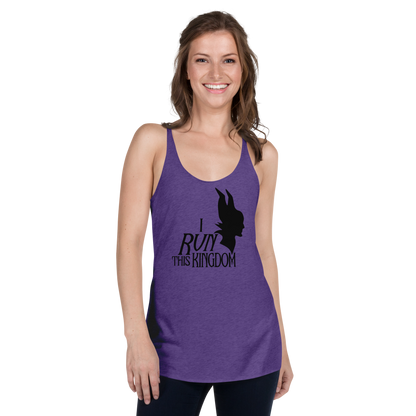 Maleficent Inspired - I Run This Kingdom - Next Level Women's Racerback Tank