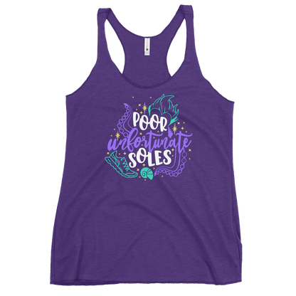 Poor Unfortunate SOLES - Ursula Inspired - Next Level Women's Racerback Tank