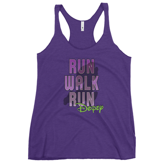 Run-Walk-RunDopey™ - Runner Makes Frequent Stops - Next Level Apparel Women's Racerback Tank