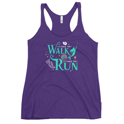 Up where they RUN 10k Little Mermaid Inspired Women's Racerback Tank