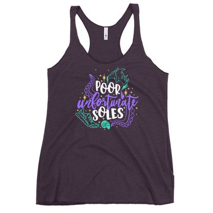 Poor Unfortunate SOLES - Ursula Inspired - Next Level Women's Racerback Tank