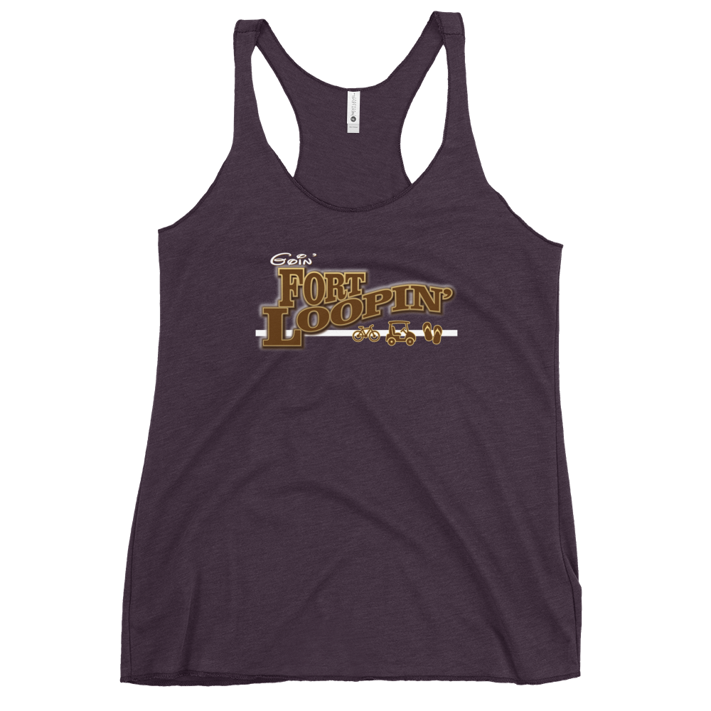 Goin' Fort Loopin' - Fort Wilderness - Next Level Apparel Women's Racerback Tank