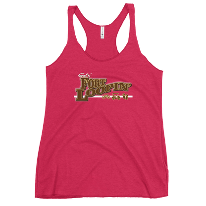 Goin' Fort Loopin' - Fort Wilderness - Next Level Apparel Women's Racerback Tank