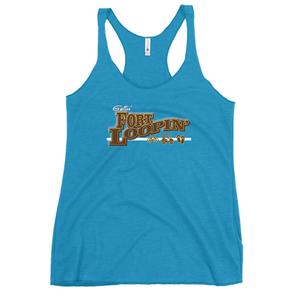 Goin' Fort Loopin' - Fort Wilderness - Next Level Apparel Women's Racerback Tank