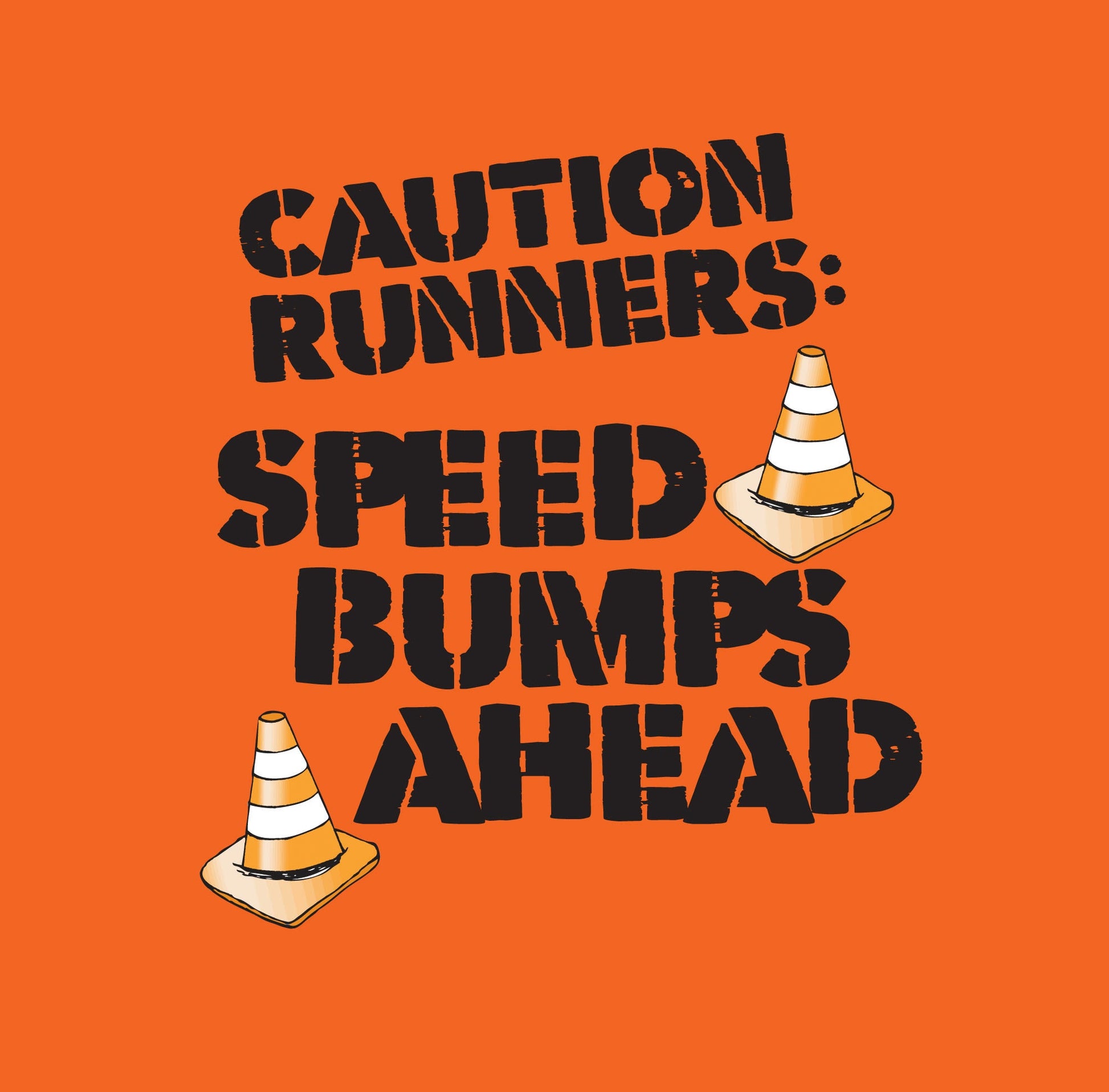 runTheParks - Caution Runners: Speed Bumps Ahead - Custom Women's MaxDri Athletic T-shirt