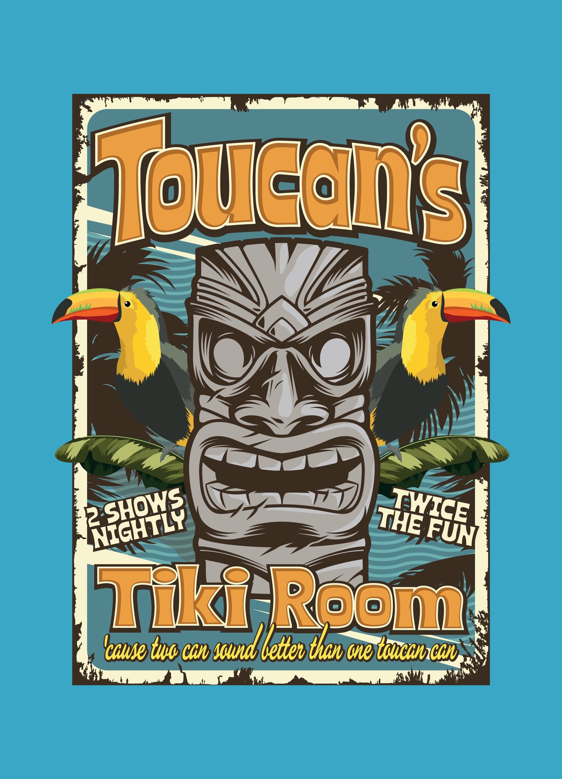 Toucan's Tiki Room - Enchanted Tiki Room Inspired - Bella + Canvas 3001 Short-Sleeve Unisex T-Shirt