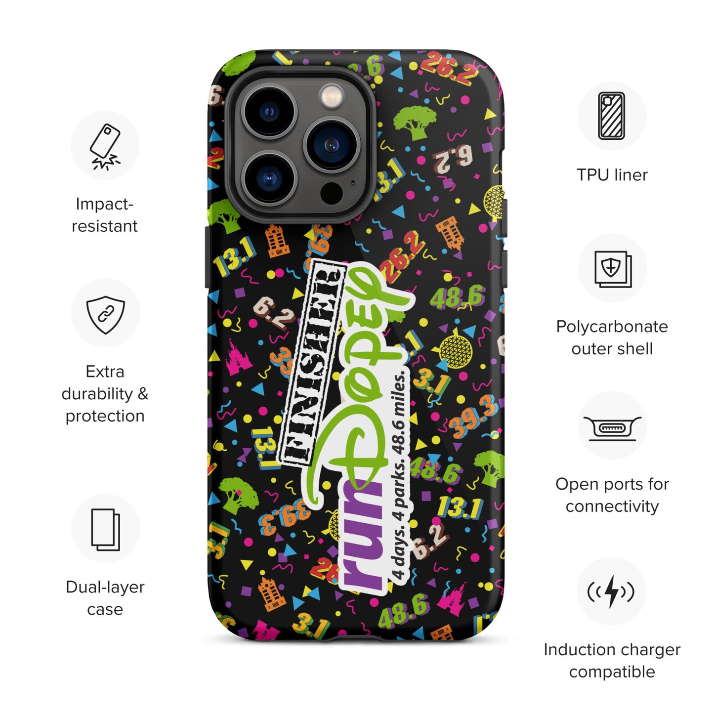 runDopey logo - finisher stamp - Tough Case for iPhone®